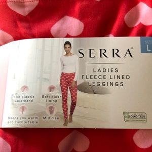 Heart Fleece Lined Leggings